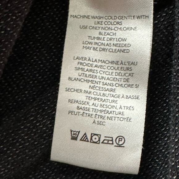 Pilcro Anthropologie Shirt Large Washed Black Split Hem Long Sleeve Tunic Comfy - Picture 12 of 16